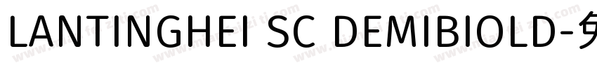 LANTINGHEI SC DEMIBIOLD字体转换